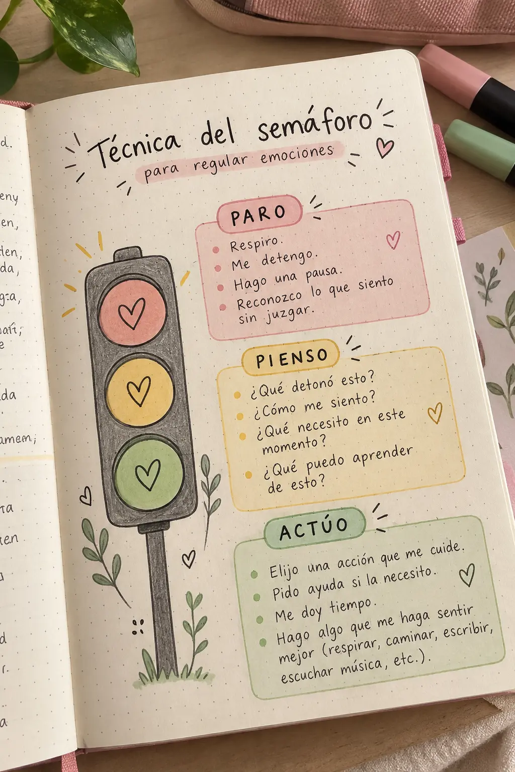 Ejemplo en cuaderno: El semáforo: parar, observar, elegir